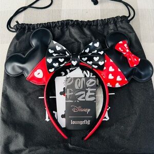 Loungefly Disney Mickey Ears Headband - Red, Black, White